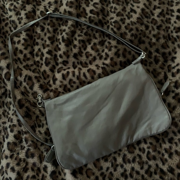 5 for $20 - Grey Fold-over Messenger Bag - Picture 2 of 3